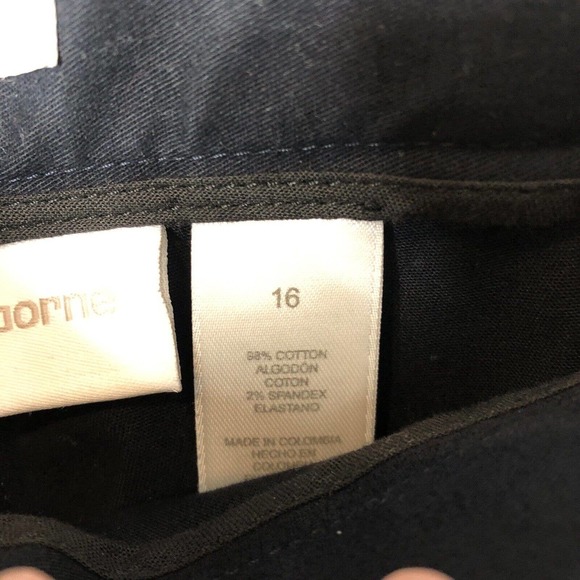 Liz Claiborne NWT Women's Navy Blue Tabitha Dress Pants w/Stretch Size 16 - Picture 8 of 9